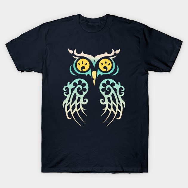 Wide Eyed Owl T-Shirt by JetAylor